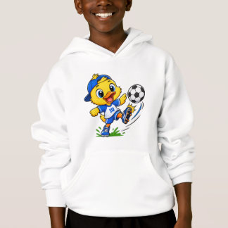 Schattige Cartoon Vogel Speelt Voetbal | Kids Spor