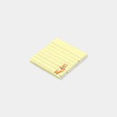 Schattige Cartoon Vos Dier Bekleed 3x3 Post-it® Notes (Schuin)