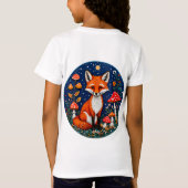 Schattige cartoon vos t-shirt (Achterkant)