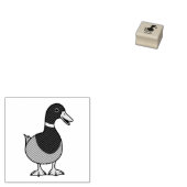 Schattige Cartoon Wilde Eend Rubberstempel (Gestempeld)