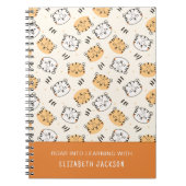 Schattige cartoon wilde tijger kinderen notitieboek (Voorkant)