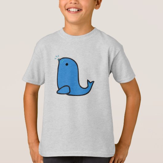 schattige cartoon zeehond t-shirt (Voorkant)