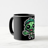 Schattige, cartoon zombie mok (Voorkant links)