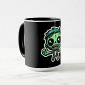 Schattige, cartoon zombie mok (Voorkant links)