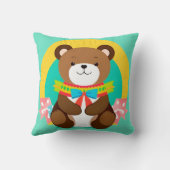 Schattige Cartoonbeer Kussen (Achterkant)