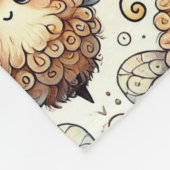 Schattige, cartooneske bij fleece deken (Hoek)