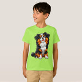 Schattige cartoonhond t-shirt (Voorkant volledig)