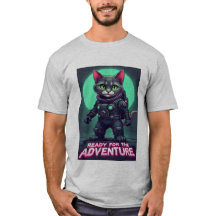 Schattige Cat Astronaut T-shirt – klaar voor avont