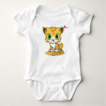 Schattige Cat Baby Bodysuit