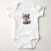 schattige Cat Baby voor pasgeborenen en peuters Romper (Voorkant)