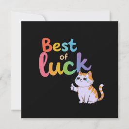 Schattige Cat Best of Luck: Spread Fun en Feline G Kaart