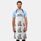 Schattige Cat Chef All-Over Print Schort (Gedragen)