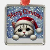Schattige Cat Christmas Ornament Schattige Kat dec (Voorkant)