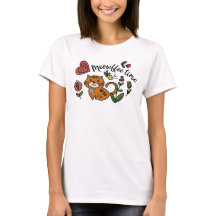 Schattige Cat Coffee Lover T-shirt