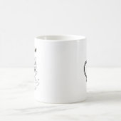 Schattige Cat Coffee Mok ontwerp (Center)
