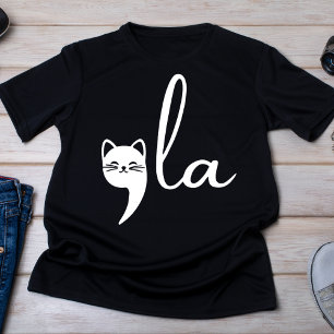 Schattige Cat Comma La Minimalist T-shirt