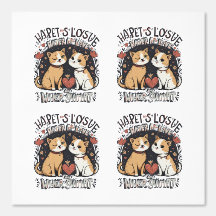 Schattige Cat Couple Wallpaper – Romantisch Kawaii