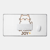 "Schattige Cat Desk Mat – Spark Joy Cozy Aesthetic (Keyboard & Muis)