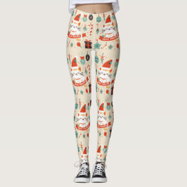 Schattige Cat Enjoy Christmas seizoen Leggings