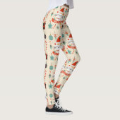 Schattige Cat Enjoy Christmas seizoen Leggings (Rechts)