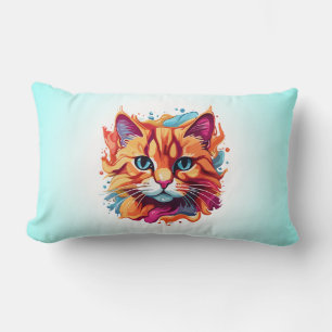 Schattige Cat Face Digital Art Design-86002 Kussen