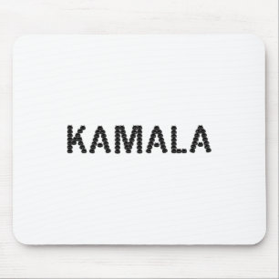 Schattige Cat Face Kamala Letter Grappig Ontwerp Muismat