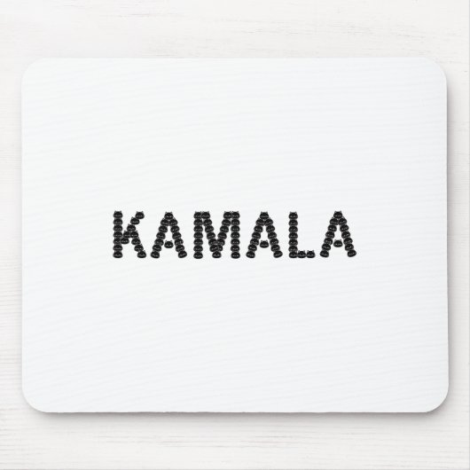 Schattige Cat Face Kamala Letter Grappig Ontwerp Muismat (Voorkant)