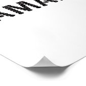 Schattige Cat Face Kamala Letter Grappig Ontwerp Poster (Hoek)