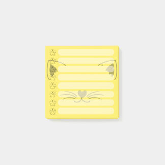 Schattige Cat gepersonaliseerde Post-it notities Post-it® Notes