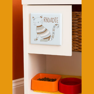 Schattige Cat Gestreept Kat Magneet