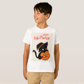 Schattige Cat Halloween Fun - Eindeloos feest! T-shirt (Voorkant volledig)