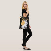 Schattige Cat Happy Hallowen Tote Bag (Op model)