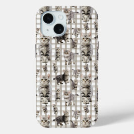 Schattige Cat iPhone 15 Telefoonhoesje iPhone 15 Case