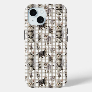 Schattige Cat iPhone 15 Telefoonhoesje iPhone 15 Case