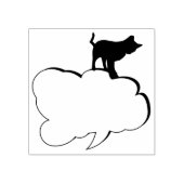 Schattige CAT-journaal Rubberstempel (Afrduk)