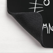 Schattige Cat Letter-ontwerp Muismat (Hoek)
