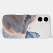Schattige Cat met Butterfly iPhone 16 Hoesjes (Achterkant (horizontaal))