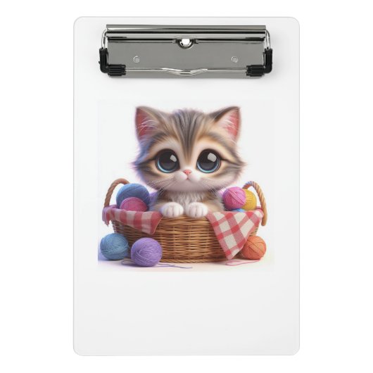 Schattige CAT miniklipboard Mini Klembord (Voorkant)