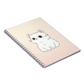 Schattige Cat Notitieboek — Minimalistisch pastel (Rechterzijde)