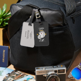 Schattige CAT-ontwerp Bagagelabel