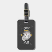 Schattige CAT-ontwerp Bagagelabel (Voorkant verticaal)
