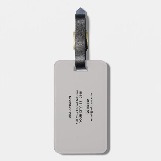 Schattige CAT-ontwerp Bagagelabel (Achterkant verticaal)