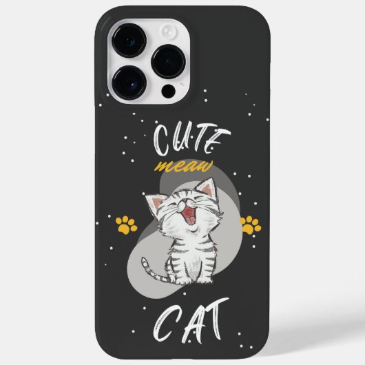 Schattige CAT-ontwerp Case-Mate iPhone Case (Achterkant)