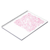 Schattige Cat Patten met ASL ILY-teken - ASL Desig Notitieboek (Linkerzijde)