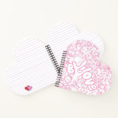 Schattige Cat Patten met ASL ILY-teken - ASL Desig Notitieboek (Binnen)