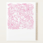 Schattige Cat Patten met ASL ILY-teken - ASL Desig Planner (Achterkant)