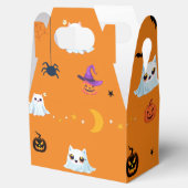 Schattige Cat spookblad Halloween pompoen feestges Bedankdoosjes (Geopend)
