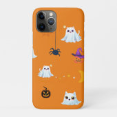 Schattige Cat spookblad Halloween pompoen feestges Case-Mate iPhone Case (Achterkant)