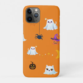Schattige Cat spookblad Halloween pompoen feestges Case-Mate iPhone Case
