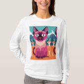 Schattige Cat T-shirt - Feline Fun Design (Voorkant)